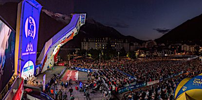 World Cup Chamonix climbers closing party 2022